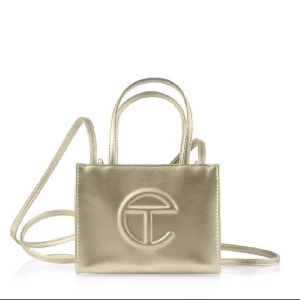 Gold Telfar Shopping Bag - Small